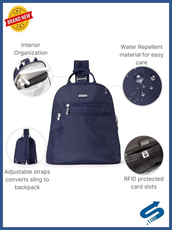 Convertible Mini Backpack Purse with RFID Blocking main image 4